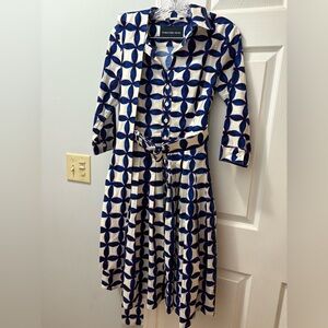 Samantha Sung Audrey Midi Dress Size 4